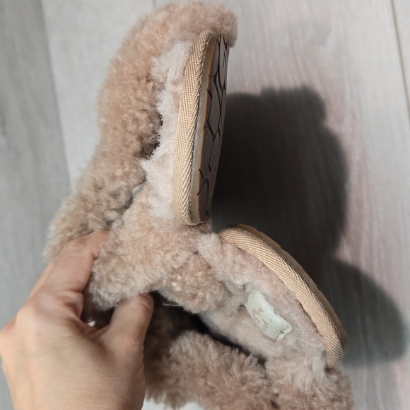 Ugg Australia Women Leather Sheepskin Slippers Flats shoes sz 9 - Picture 8 of 11